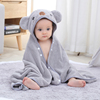 婴儿浴巾带帽斗篷非纯棉，吸水速干宝宝洗澡新生，儿童不掉毛可穿浴袍