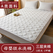 日式良品纯棉床笠加厚夹棉单件防滑固定全棉床罩席梦思床垫保护套