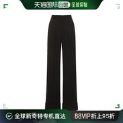 香港直邮潮奢theandamane女士，nathalie折边科技织物绸缎长裤
