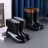 高筒雨鞋男款短筒水鞋男防水胶鞋，男士中筒雨靴工地，专用防滑耐磨冬