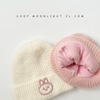 超软婴儿帽子秋冬季儿童帽子围巾两件套加厚保暖套装男女宝宝围脖