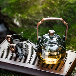 耐高温煮茶壶电陶炉养生花茶器家用玻璃提梁壶泡茶烧水壶茶具套装