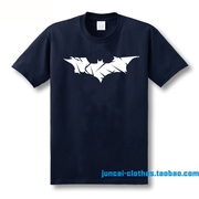 夏季BATMAN蝙蝠侠短袖纯棉T恤超级英雄印花学生衣服男女潮