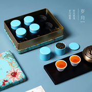 创新月饼盒红茶包装盒，明前绿茶铁观音礼盒定制茶叶，通用包装礼盒