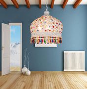 波西米亚灯具地中海风格白色，水气奢华头小吊灯，卧室餐厅灯创意个性