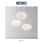 NEMO意大利Maga 灯 蛋白石白色玻璃简约现代客厅装饰台灯壁灯吊灯