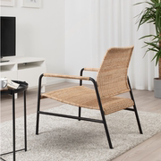 IKEA宜家ULRIKSBERG尤利斯巴藤椅阳台休闲椅家具懒人椅现代简约