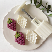 30g50g葡萄绿豆糕模具中秋节水果月饼模创意拼色馒头糕点家用工具
