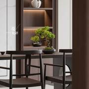 茶桌椅组合禅意功夫茶台茶艺泡茶桌简约新中式实木书桌椅家具定制