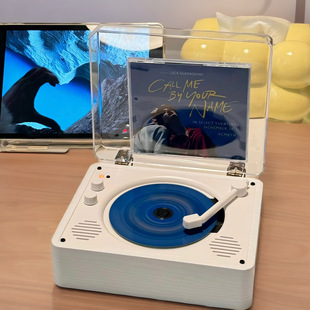时光岁月cd机听专辑，光盘播放器碟片复古桌面听唱片蓝牙音箱便携式