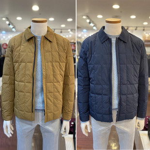 2022年冬季olzen男士韩版驼色，翻领短款外套，辑格保暖羽绒服3色