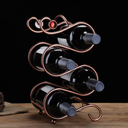 欧式红酒架摆件简约创意葡萄酒瓶架子酒柜装饰品摆件酒瓶架家用