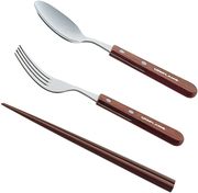 uniflame日本户外餐具叉勺筷，套装铁木筷子野餐，碗旅行碗碗折叠露营