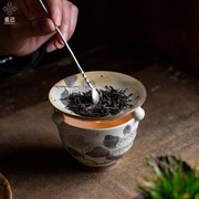 冸斋釉上彩烤茶炉 家用小型陶瓷茶叶提香器茶道醒茶器烘茶炒茶器