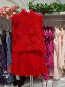 花系列商场甜美公主蕾丝上衣半身裙