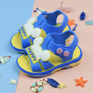 儿童凉鞋男童夏季海边踩水塑料，防滑软底小童，1-2岁婴儿宝宝学步鞋