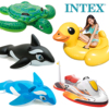 水上动物充气坐骑大海龟蓝鲸黑鲸浮排漂浮玩具，成人儿童游泳圈气垫