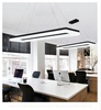现代简约办公室led吊灯客厅，餐厅亚克力灯个性大气长方形工程灯具