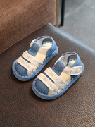 软底宝宝凉鞋1一2-3-4岁男童布鞋儿童室内透气婴儿家居地板鞋夏季