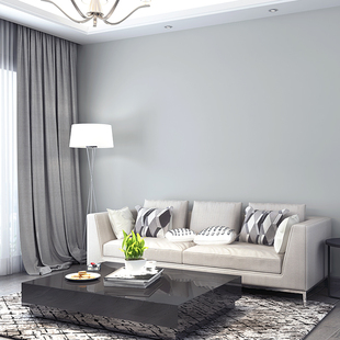 北欧风格墙纸卧室客厅简约现代素色浅灰色纯色家用家装无纺布壁纸