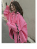 沈梦辰同款粉色衬衫女装春秋宽松小众设计高级感慵懒BF风上衣外套
