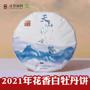 2021年福建白茶白牡丹茶饼福鼎高山头(高山头)春茶叶花果香白牡丹饼茶300g