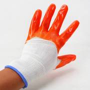 劳保手套加厚浸胶耐磨尼龙PVC平挂牛筋工作防护胶皮工作手套