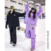 23滑雪服女保暖加厚冬季户外防风防水工装男单双板滑雪服套装