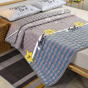 冬天季法兰绒床单单件珊瑚绒毛毯加厚毯子床上用铺床学生宿舍单人
