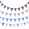 英国米字旗蓝色系英伦风三角旗商场挂饰店面生日派对成人装饰布置