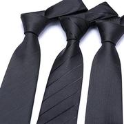 黑色领带男正装商务职业男士，西装免打拉链，领带一易拉得女
