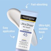 美国Neutrogena 露得清超透明干触防水不油腻防晒乳液SPF 45