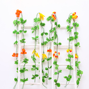 仿真水果蔬菜吊顶装饰藤条，植物花藤绿植绿叶藤蔓，塑料假花水管道