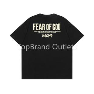 FOG FEAR OF GOD 第七季主线联名背面字母印花高街宽松短袖T恤