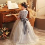 儿童礼服裙2022高贵优雅钢琴，表演演出服气质超仙蓬蓬，纱公主裙