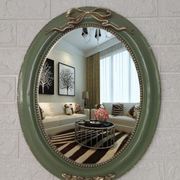厂促欧式浴室镜子装饰镜，梳妆台镜化妆镜复古金色，壁挂打孔镜玄关品