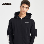 joma运动卫衣套装男针织，春秋跑步长袖连帽开衫，外套运动长裤子