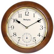 威灵顿挂钟实木钟客厅钟时尚(钟，时尚)创意时钟，客厅居家挂表圆形g10504