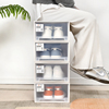 加厚鞋盒抽屉式塑料自由组合男女鞋子收纳盒，透明防尘整理箱免组装