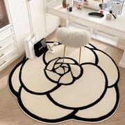 圆形玫瑰花地毯客厅卧室，床边地垫衣帽间，书房加厚吊篮电脑椅转椅垫