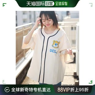日本直邮ucla男女同款，半袖棒球衫复古时尚，logo设计透气舒适独
