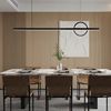 全铜极简餐厅吊灯设计师创意吧台长条一字餐桌灯意式轻奢茶室高端