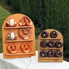 圆拱形木质点心架甜品台蛋糕，架摆件森系婚礼饼干架甜甜圈展示架