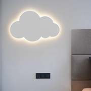 创意云朵壁灯现代简约led客厅，背景墙走廊过道，灯北欧儿童床头灯具