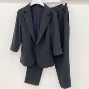 莱丝瑞拉m3s198秋季时尚ol通勤职业，休闲两件套装小西装小直筒长裤