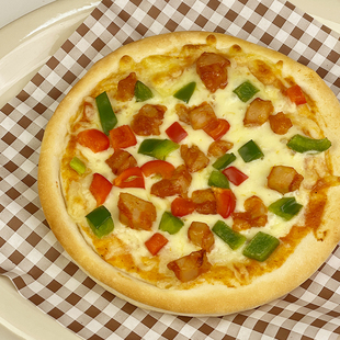 奥尔良披萨半成品加热即食7寸空气炸锅芝士代餐pizza 满68