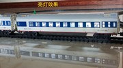 仿真小火车模型轨道儿童电动玩具中国25绿红蓝白皮客车厢男孩