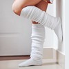 日系cosplay白色宽松堆堆袜长筒女制服纯色大象袜jk泡泡袜子