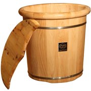 香柏木桶泡脚桶加高洗脚(高洗脚)木桶，家用足浴桶，木质洗脚盆足浴盆专用