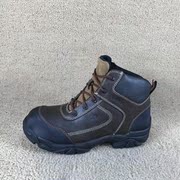 c191-1142码男士外贸钢头全牛皮鞋，户外徒步工装鞋非打口断鞋